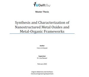 Lees meer over het artikel Synthesis and Characterization of Nanostructured Metal Oxides and Metal-Organic Frameworks