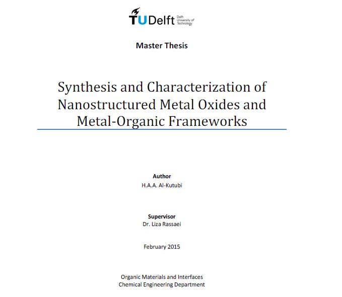 Lees meer over het artikel Synthesis and Characterization of Nanostructured Metal Oxides and Metal-Organic Frameworks